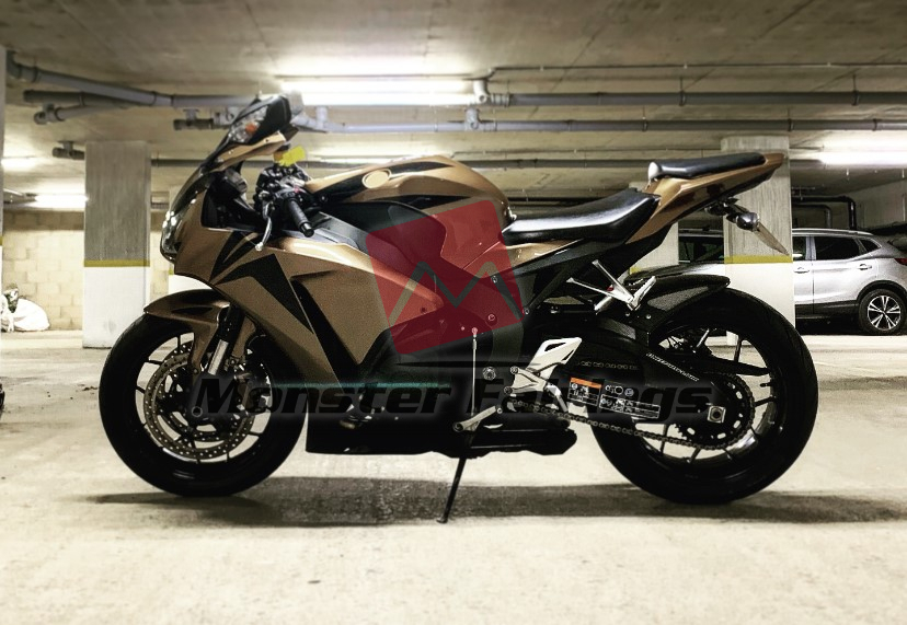 Honda CBR1000RR 2012 - 2016 ABS fairings, Brown with Black Style - high - quality motorcycle kit by Monster Fairings