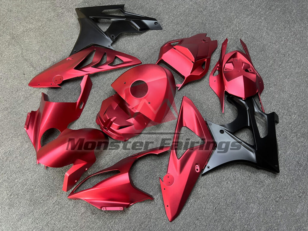 Matte Red & Black ABS fairings for BMW S1000RR 2009 - 2014 - premium OEM fit kit by Monster Fairings