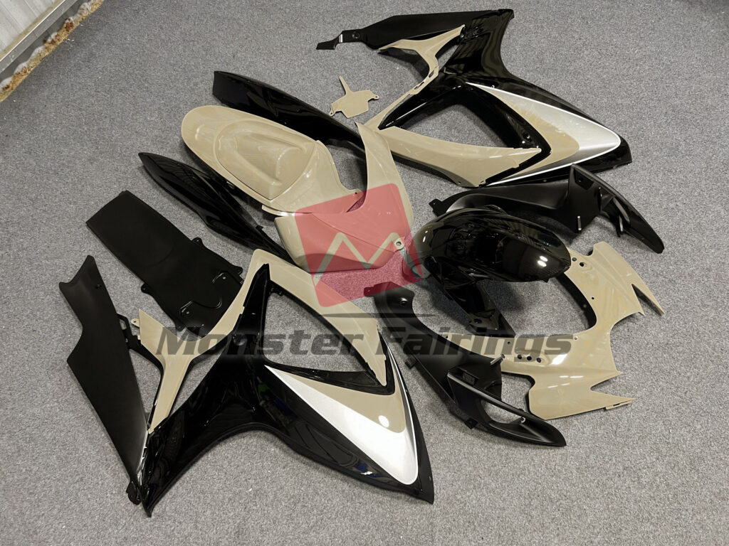 Suzuki GSXR 600 - 750 custom ABS fairings 2006 - 2007 in Desert Tan OEM Style - durable replacement kit, Monster Fairings