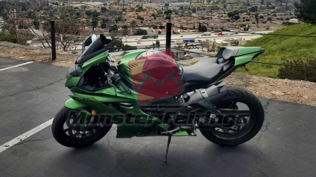 Monster Fairings ABS fairing kit for Yamaha R6 2017 - 2022 - Matte Green, precise OEM fit