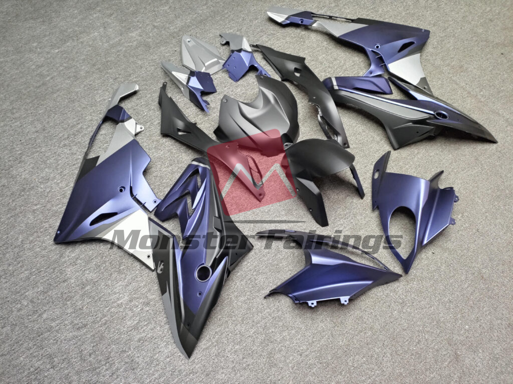 BMW S1000RR custom ABS fairings 2015 - 2016 Matte Blue & Black Gray - durable replacement kit, Monster Fairings