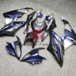 2015 - 2016 BMW S1000RR Matte Blue & Black Gray fairing set - ABS injection, custom painted by Monster Fairings