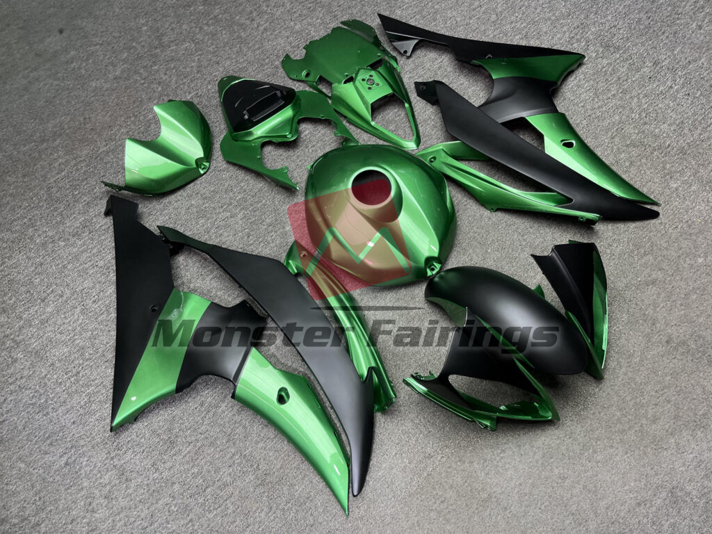 Gloss Forest Green & Matte Black ABS fairings for Yamaha R6 2008 - 2016 - premium OEM fit kit by Monster Fairings