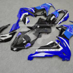 Honda CBR1000RR custom ABS fairings 2017 - 2025 in Gloss Blue Black & White Bull - durable replacement kit, Monster Fairings