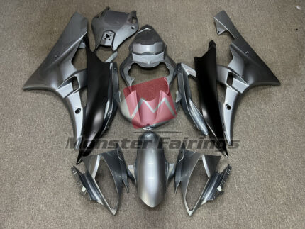 Yamaha R6 2006 - 2007 Gloss Silver ABS fairings - custom motorcycle bodywork kit by Monster Fairings
