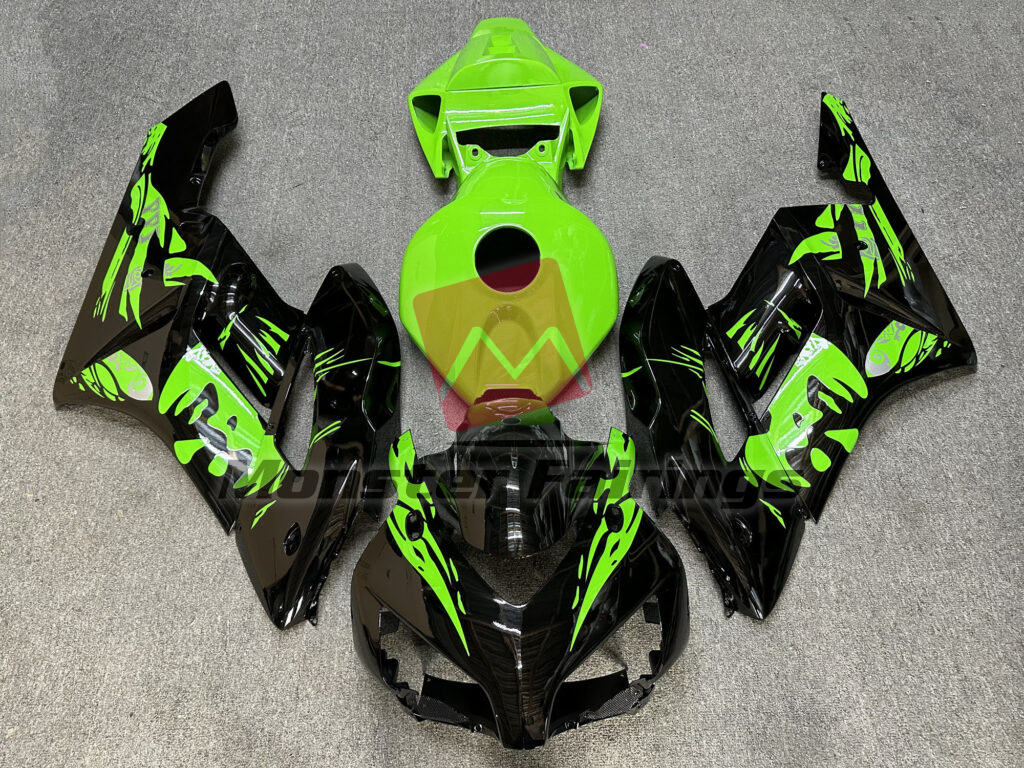 Honda CBR1000RR 2004 - 2005 Gloss Green & and Black ABS fairings - custom motorcycle bodywork kit by Monster Fairings
