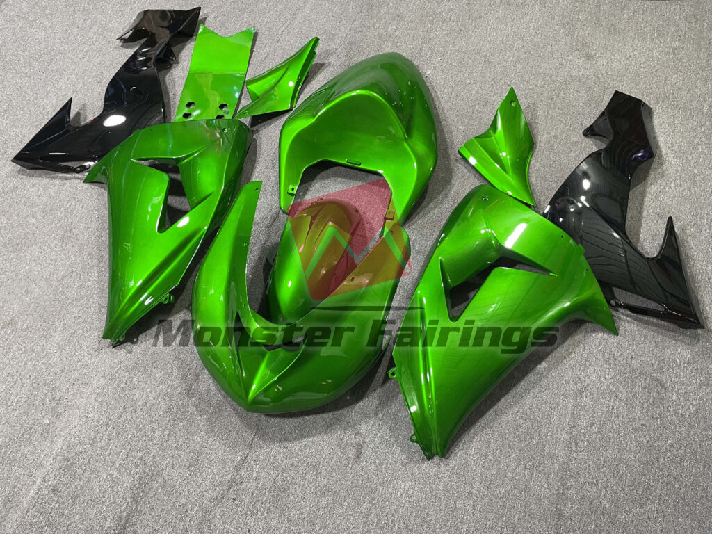 Gloss Reptile Green ABS fairings for Kawasaki ZX10R 2006 - 2007 - premium OEM fit kit by Monster Fairings