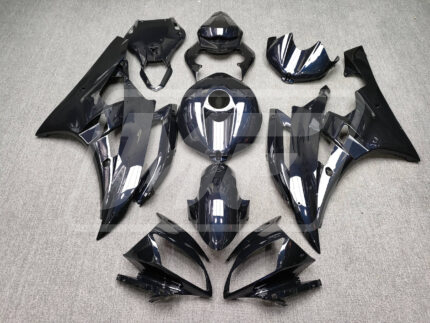 Yamaha R6 2006-2007 Gloss Black Pearl Blue ABS Fairings | Monster Fairings