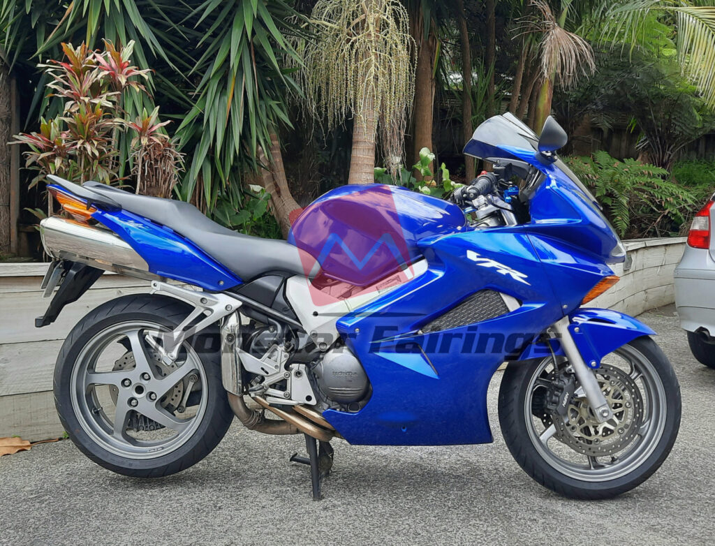 Monster Fairings ABS fairing kit for Honda VFR800 2002 - 2012 - Deep Blue Plain, precise OEM fit