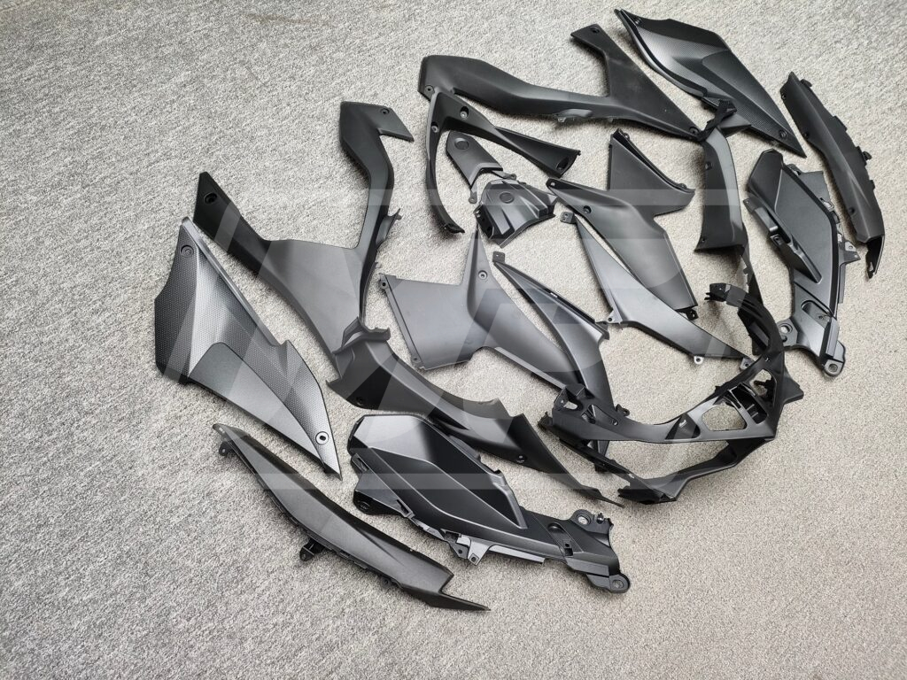 Yamaha R3 2014 - 2018 ABS fairings, Gloss Pink & White Black Shark - high - quality motorcycle kit by Monster Fairings