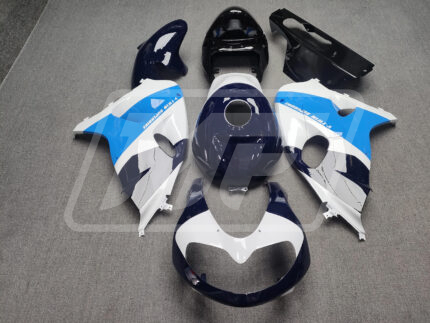 Suzuki TL1000R 1998-2003 Gloss White and Blue ABS Fairings | Monster Fairings