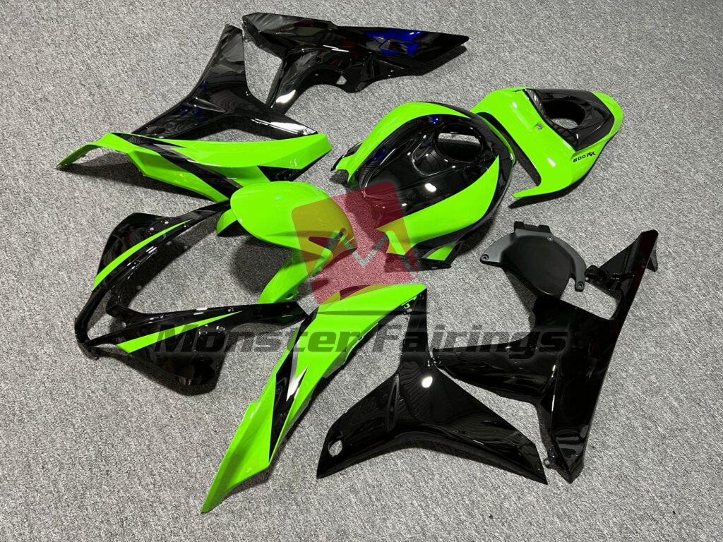 Gloss Green & Black ABS fairings for Honda CBR600RR 2007 - 2008 - premium OEM fit kit by Monster Fairings
