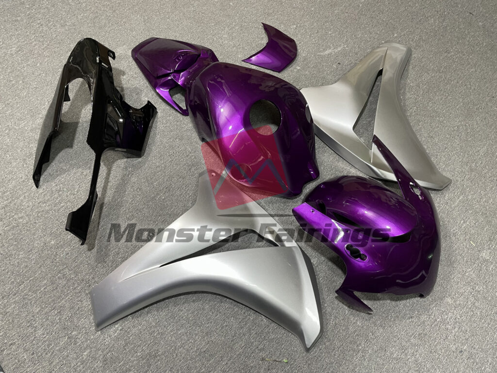 Gloss Purple and Silver ABS fairings for Honda CBR1000RR 2008 - 2011 - premium OEM fit kit by Monster Fairings