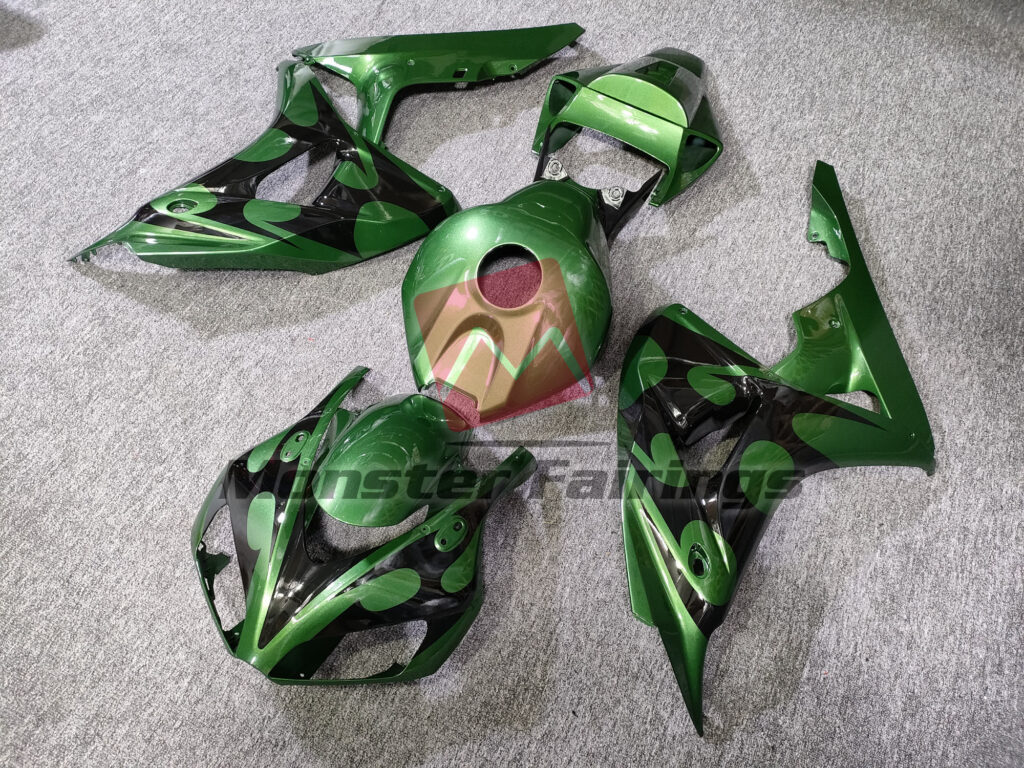 Gloss Green and Black ABS fairings for Honda CBR1000RR 2006 - 2007 - premium OEM fit kit by Monster Fairings