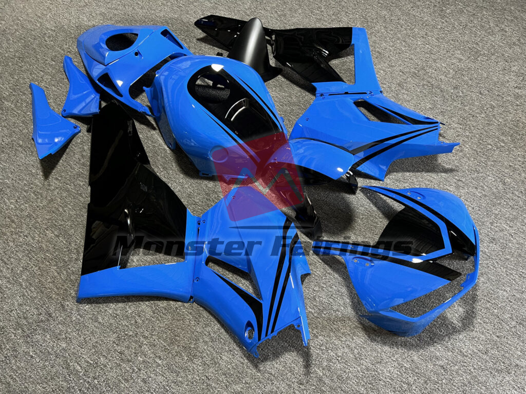 Gloss Blue with Black ABS fairings for Honda CBR600RR 2013 - 2025 - premium OEM fit kit by Monster Fairings