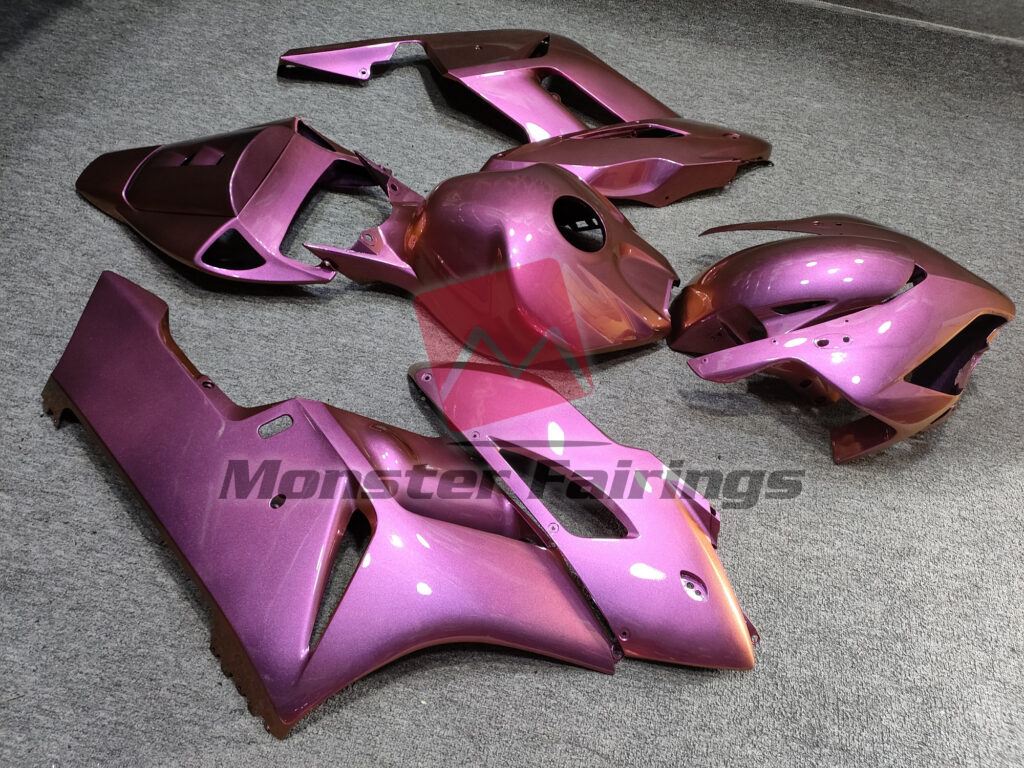 2004 - 2005 Honda CBR1000RR Gloss Pink Gradient fairing set - ABS injection, custom painted by Monster Fairings