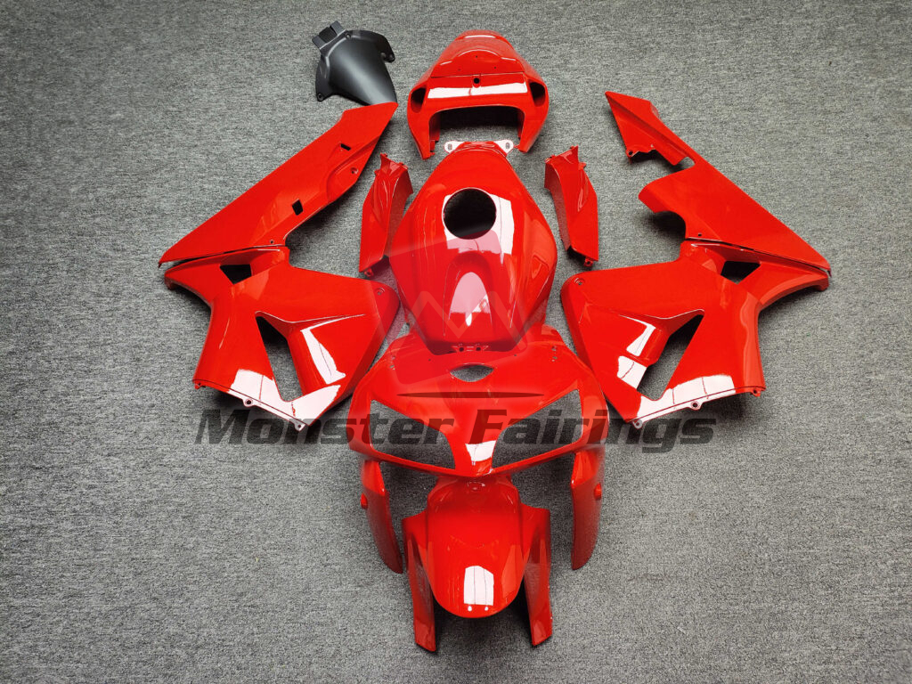 Honda CBR600RR 2005 - 2006 Gloss Red ABS fairings - custom motorcycle bodywork kit by Monster Fairings