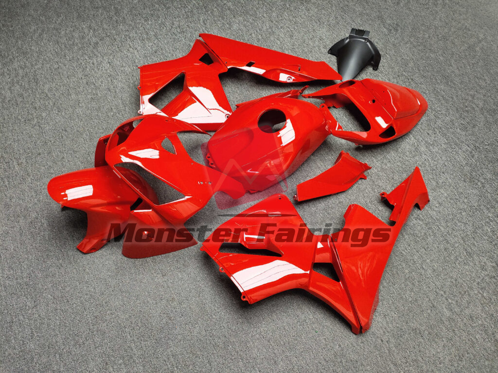Honda CBR600RR custom ABS fairings 2005 - 2006 in Gloss Red - durable replacement kit, Monster Fairings