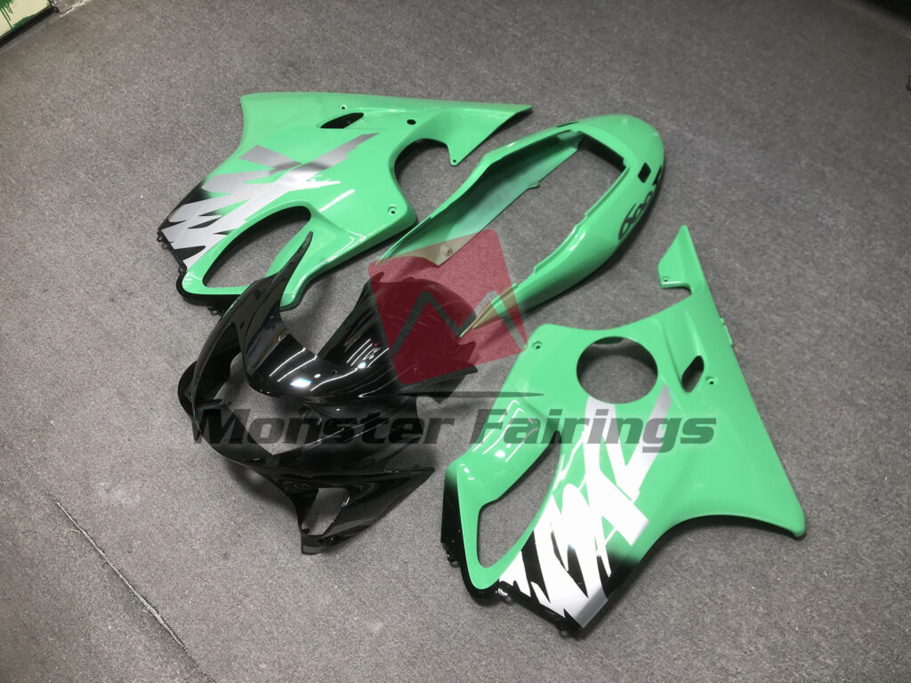 Honda CBR600 F4 custom ABS fairings 1999 - 2000 in Gloss Green - durable replacement kit, Monster Fairings