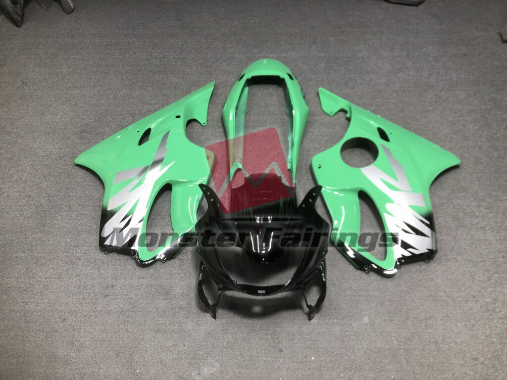 Honda CBR600 F4 1999 - 2000 Gloss Green ABS fairings - custom motorcycle bodywork kit by Monster Fairings