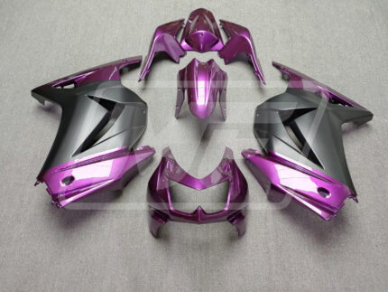 Kawasaki Ninja 250 2008-2013 Gloss Purple & Matte Black ABS Fairings | Monster Fairings