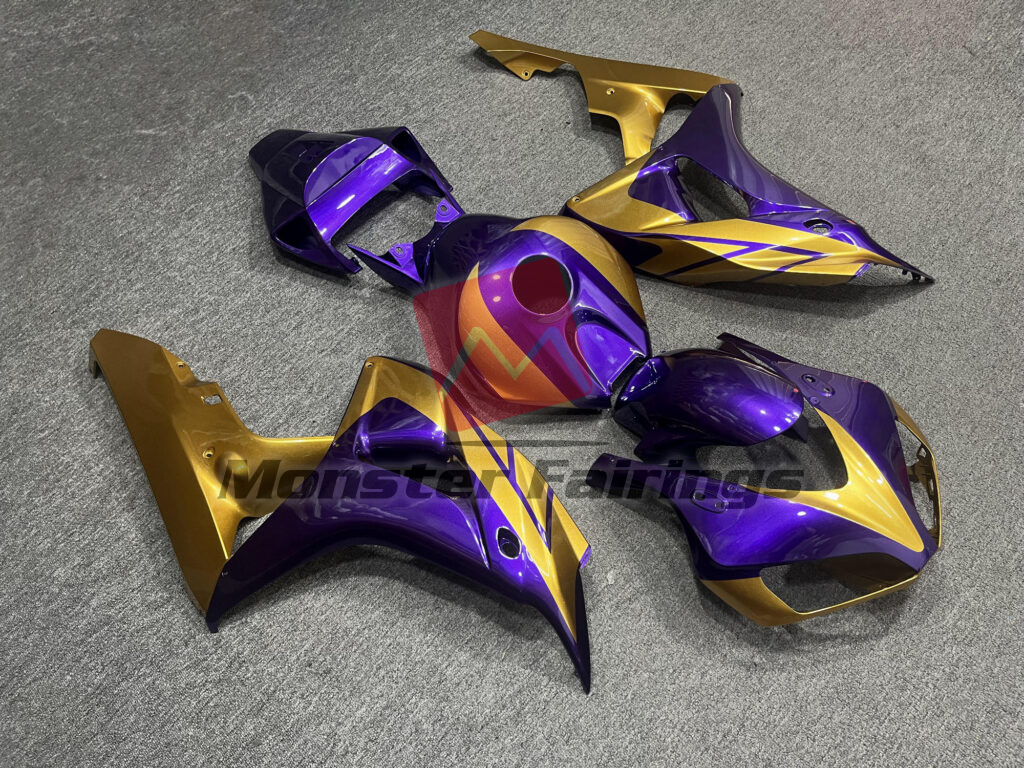 Honda CBR1000RR custom ABS fairings 2006 - 2007 in Gloss Purple Gold - durable replacement kit, Monster Fairings