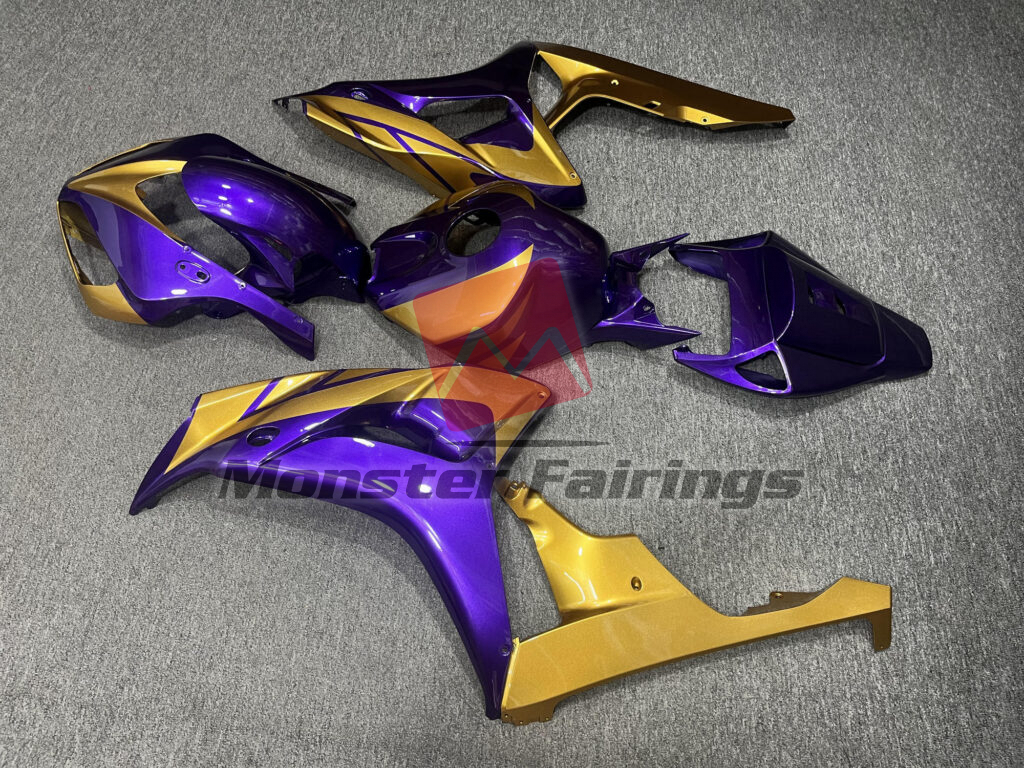 2006 - 2007 Honda CBR1000RR Gloss Purple Gold fairing set - ABS injection, custom painted by Monster Fairings
