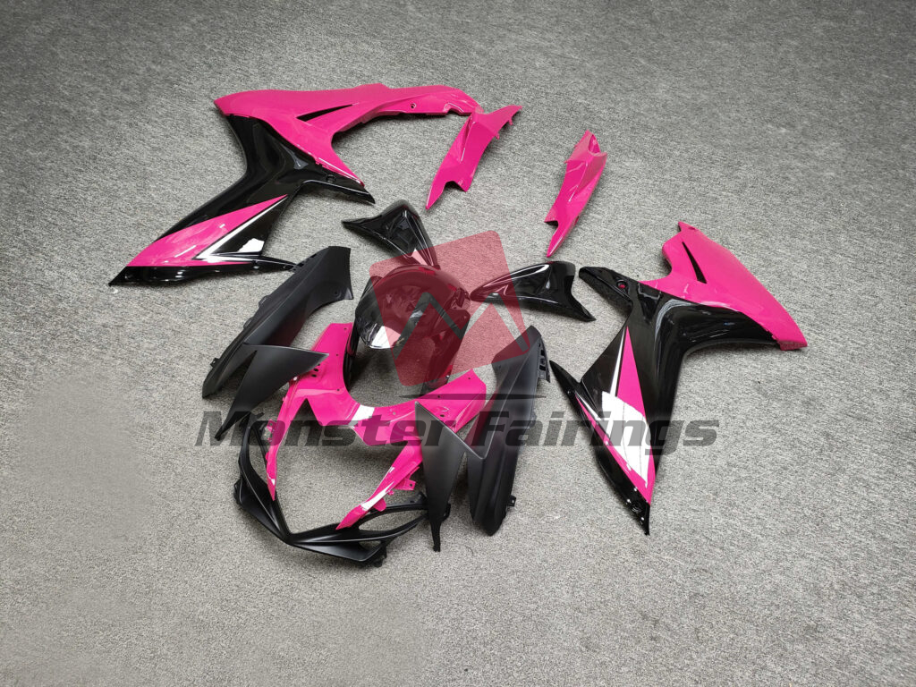 Gloss Pink & and Black ABS fairings for Suzuki GSXR 600 - 750 2011 - 2025 - premium OEM fit kit by Monster Fairings