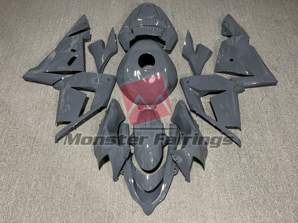 Kawasaki ZX10R 2004 - 2005 Gloss Dark Gray ABS fairings - custom motorcycle bodywork kit by Monster Fairings
