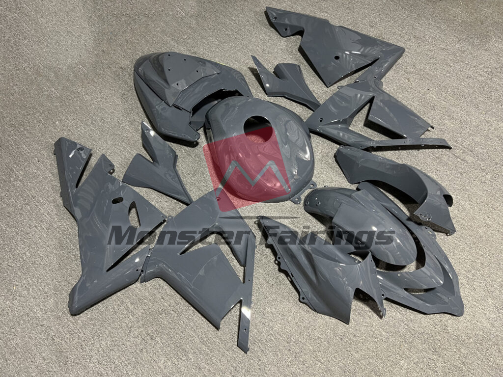 Gloss Dark Gray ABS fairings for Kawasaki ZX10R 2004 - 2005 - premium OEM fit kit by Monster Fairings