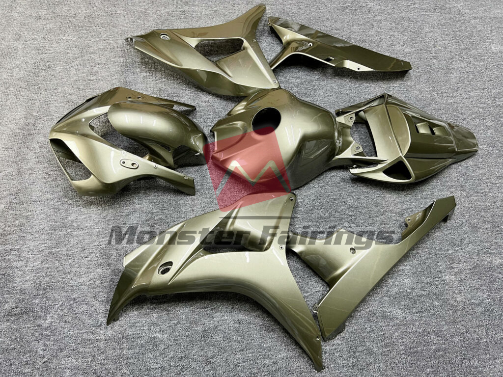 2006 - 2007 Honda CBR1000RR Gloss Olive fairing set - ABS injection, custom painted by Monster Fairings