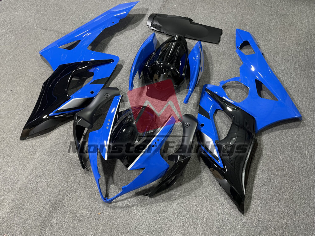 Suzuki GSXR 1000 custom ABS fairings 2005 - 2006 Gloss Blue & Black - durable replacement kit, Monster Fairings