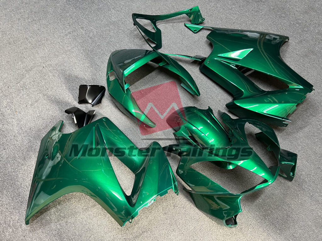 Gloss Deep Forest Green Plain ABS fairings for Honda VFR800 2002 - 2012 - premium OEM fit kit by Monster Fairings