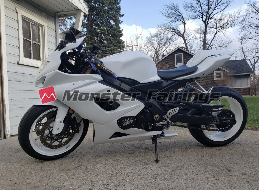 Monster Fairings ABS fairing kit for Suzuki GSXR 1000 2005 - 2006 Gloss White, precise OEM fit