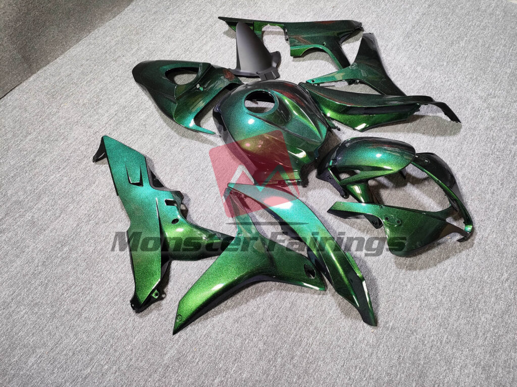 Gloss Green Chameleon ABS fairings for Honda CBR600RR 2007 - 2008 - premium OEM fit kit by Monster Fairings