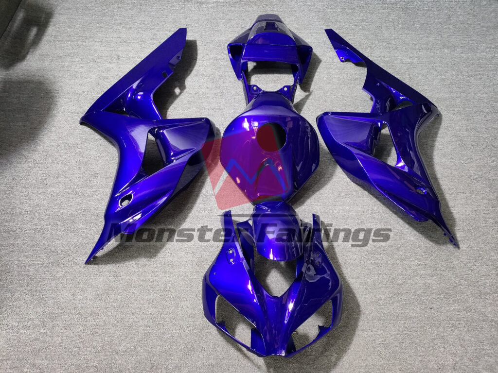 Honda CBR1000RR 2006 - 2007 Solid Blue ABS fairings - custom motorcycle bodywork kit by Monster Fairings