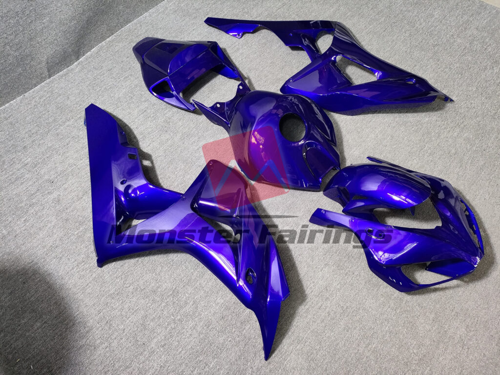 Honda CBR1000RR custom ABS fairings 2006 - 2007 in Solid Blue - durable replacement kit, Monster Fairings