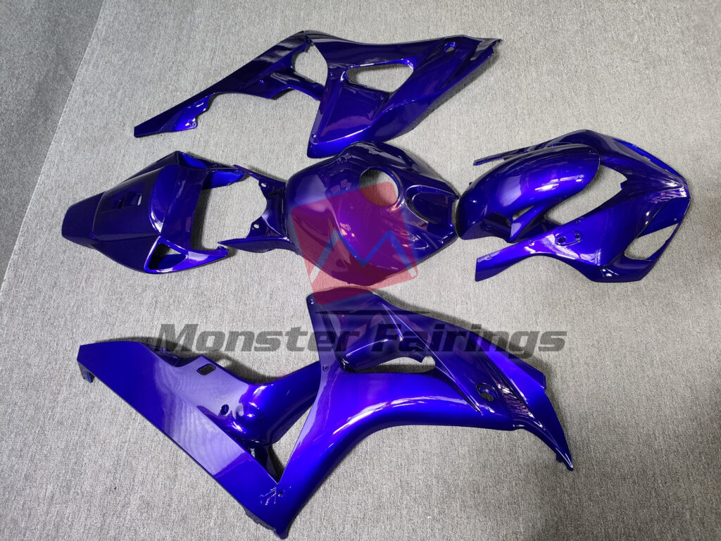 2006 - 2007 Honda CBR1000RR Solid Blue fairing set - ABS injection, custom painted by Monster Fairings