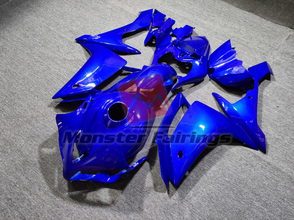 Gloss Blue ABS fairings for Yamaha R1 2007 - 2008 - premium OEM fit kit by Monster Fairings