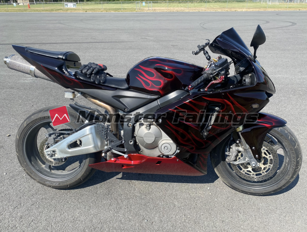 Honda CBR600RR 2005 - 2006 ABS fairings, Red Flame - high - quality motorcycle kit by Monster Fairings