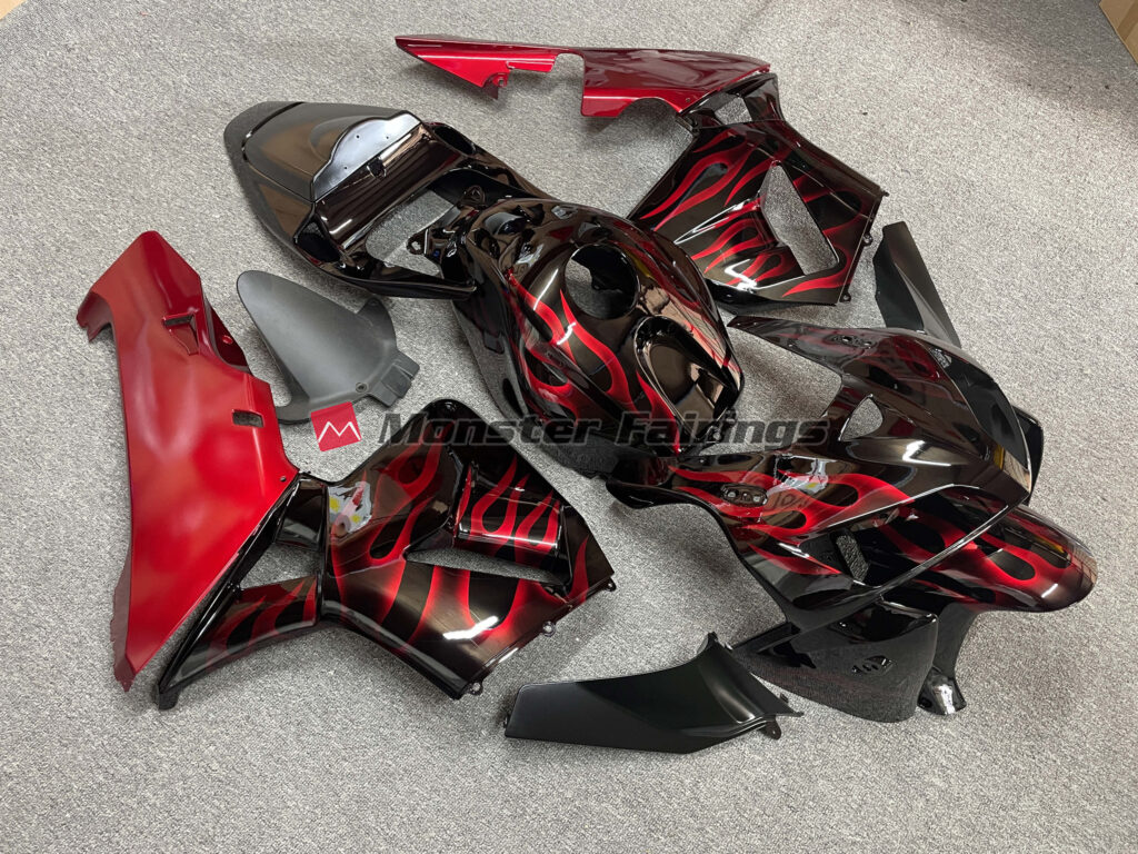 Red Flame ABS fairings for Honda CBR600RR 2005 - 2006 - premium OEM fit kit by Monster Fairings