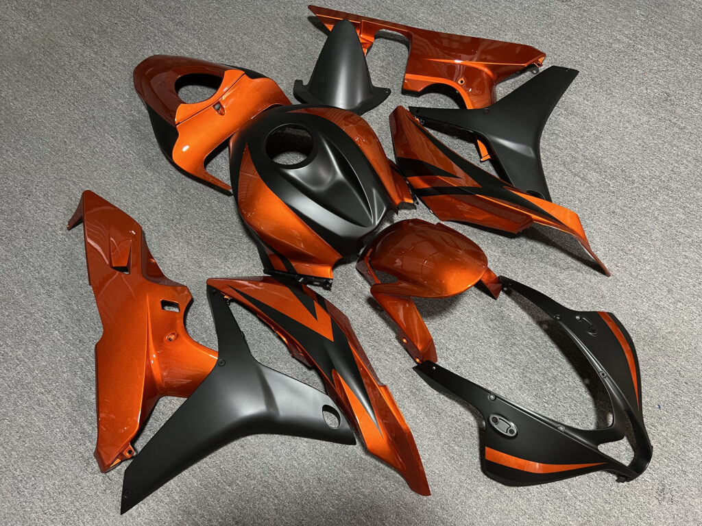 Gloss Burnt Orange & Matte Black ABS fairings for Honda CBR600RR 2007 - 2008 - premium OEM fit kit by Monster Fairings