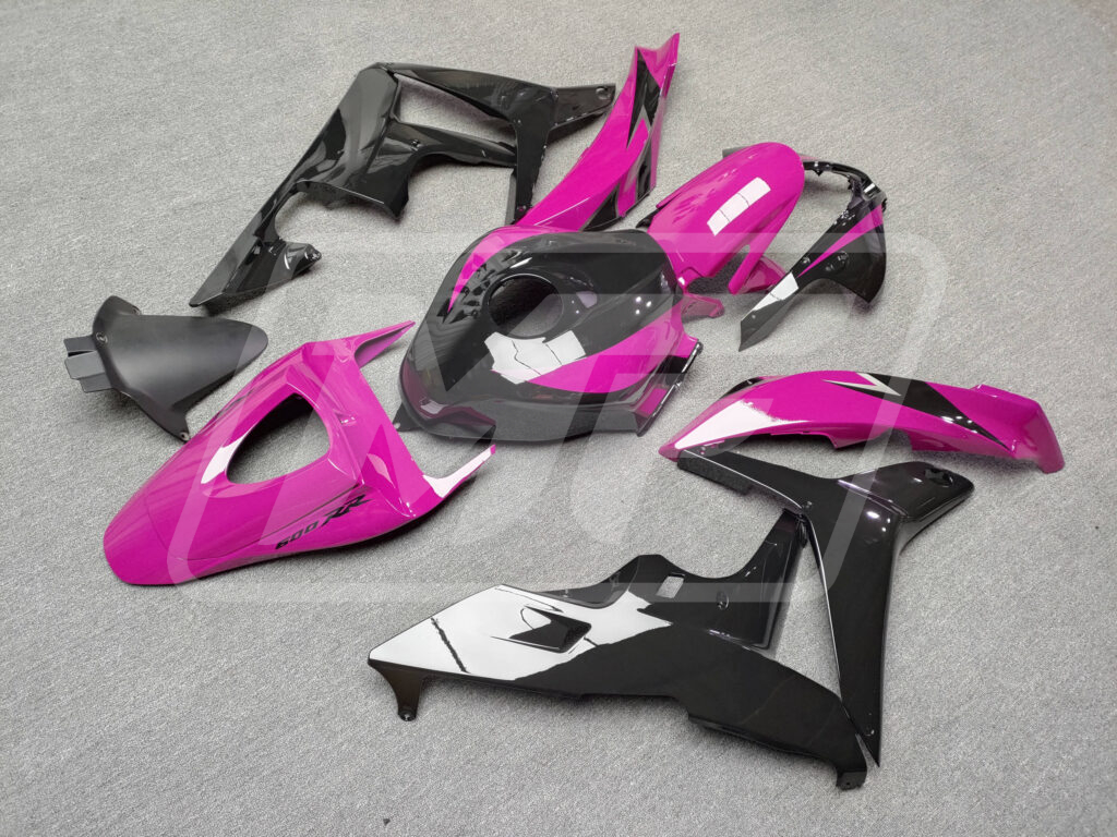 Monster Fairings ABS fairing kit for Honda CBR600RR 2007 - 2008 - Gloss Pink & Black, precise OEM fit