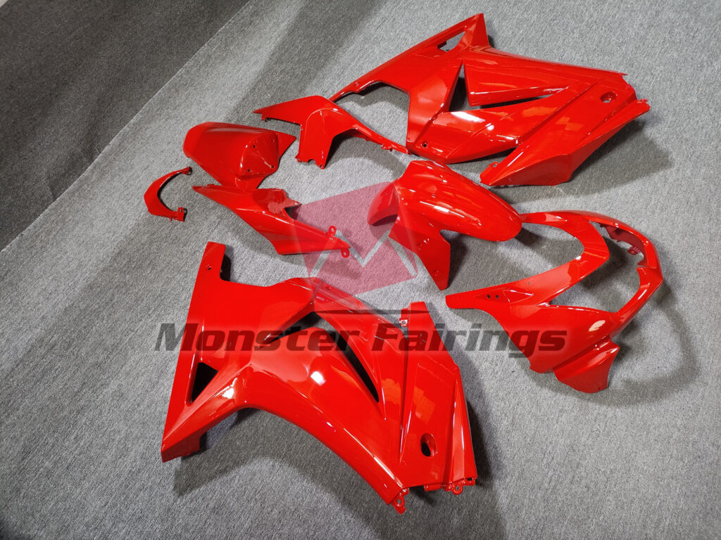 Gloss Red ABS fairings for Kawasaki Ninja 250 2008 - 2013 - premium OEM fit kit by Monster Fairings