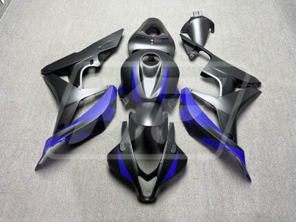 Honda CBR600RR 2007-2008 Matte Black & Blue ABS Fairings | Monster Fairings
