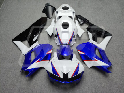 Honda CBR600RR 2013-2025 Gloss White & Deep Blue ABS Fairings | Monster Fairings