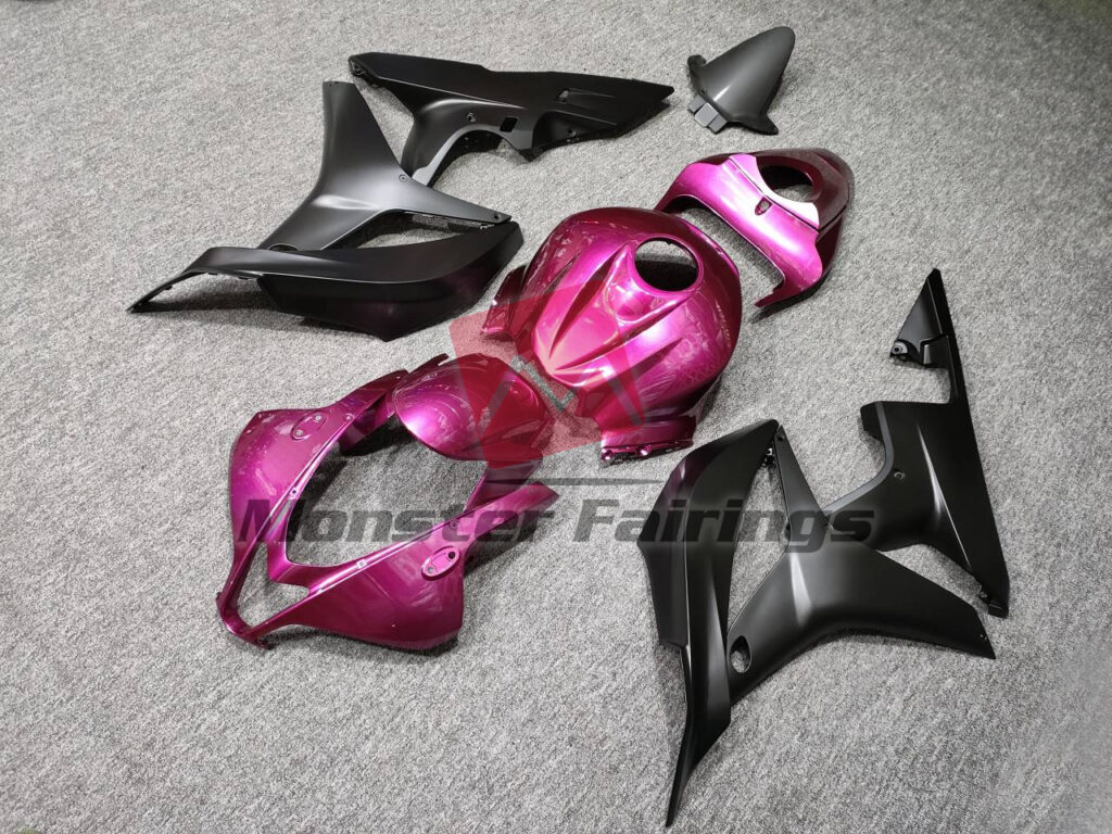 Gloss Purple & Matte Black ABS fairings for Honda CBR600RR 2007 - 2008 - premium OEM fit kit by Monster Fairings
