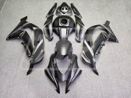 Kawasaki ZX10R 2016-2020 Satin Black with Grey ABS Fairings | Monster Fairings