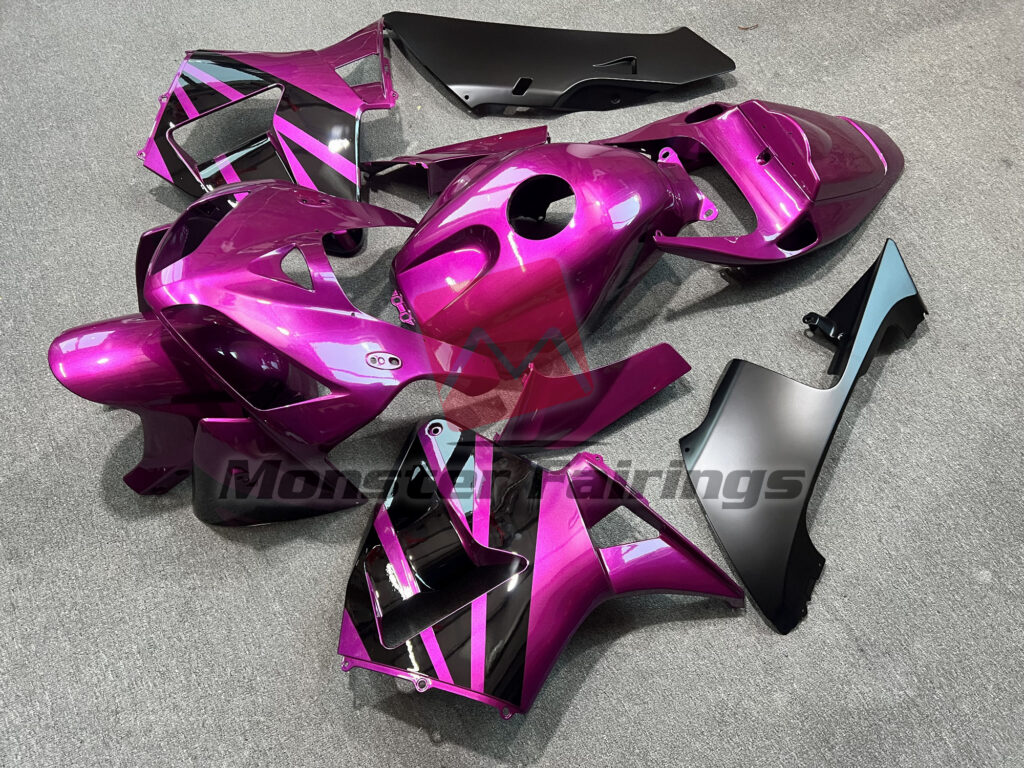 Purple Gloss Black Design ABS fairings for Honda CBR600RR 2005 - 2006 - premium OEM fit kit by Monster Fairings