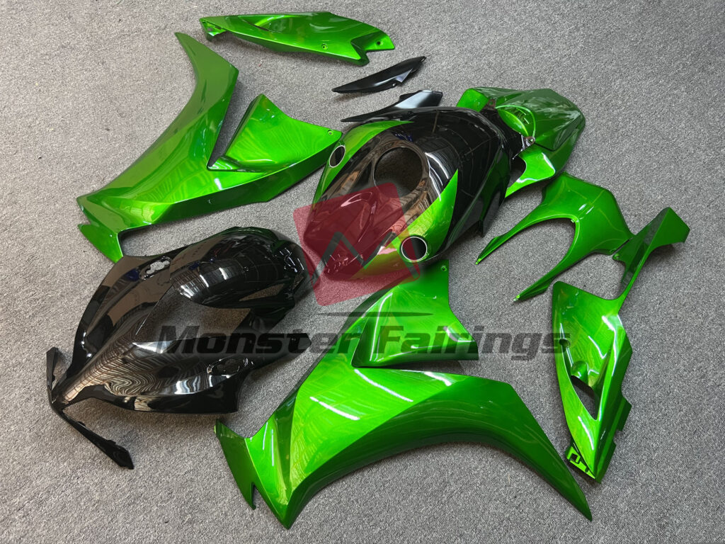 Gloss Black and Green ABS fairings for Honda CBR1000RR 2012 - 2016 - premium OEM fit kit by Monster Fairings